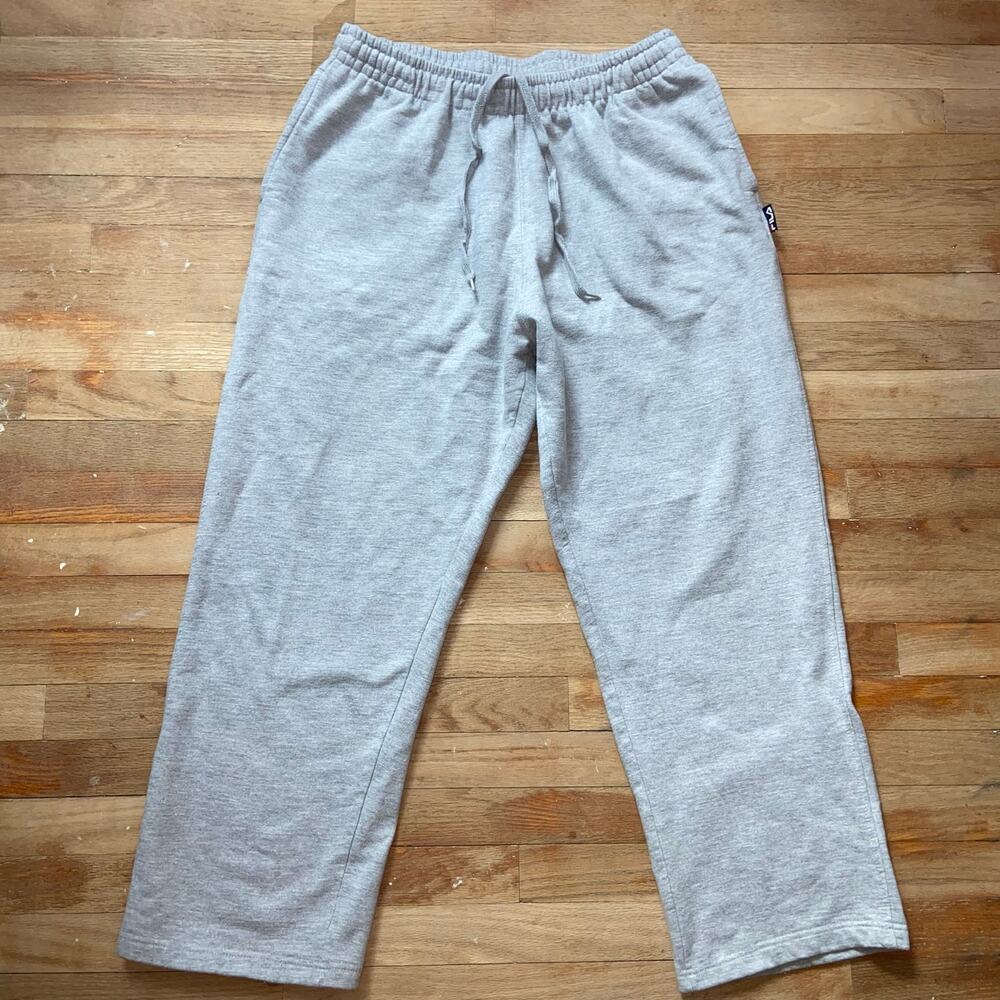 FILA Sweatpants Men’s Grey Drawstring Fleece Athletic Size XXL